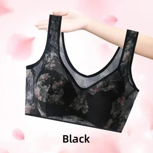 🔥Cooling Comfort Bra Made From Ice Silk And Lace👍No more sagging breasts