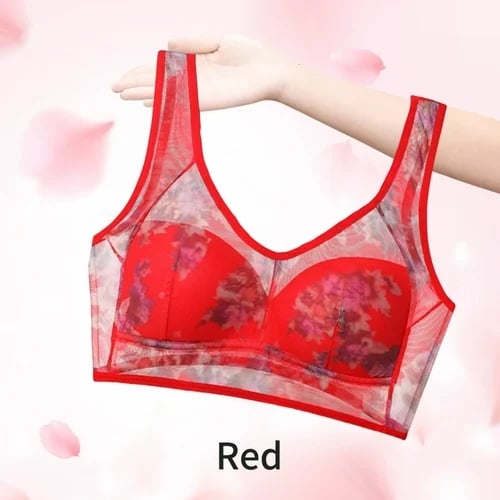 🔥Cooling Comfort Bra Made From Ice Silk And Lace👍No more sagging breasts