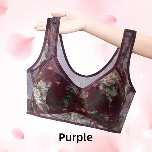 🔥Cooling Comfort Bra Made From Ice Silk And Lace👍No more sagging breasts