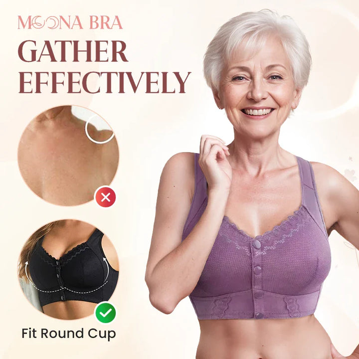 Moona Bra - LAST DAY SALE 80% OFF - Front Closure Breathable Bra for Seniors